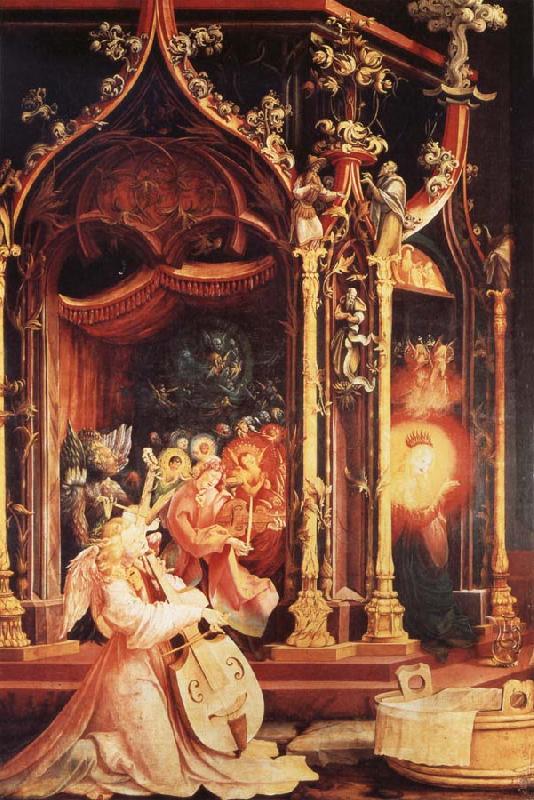 Grunewald, Matthias Der Isenheimer Altar.Ausschnitt:Engelskonzert Sweden oil painting art